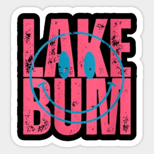 Lake Bum Summer Vacation Beach Family Matching Sticker